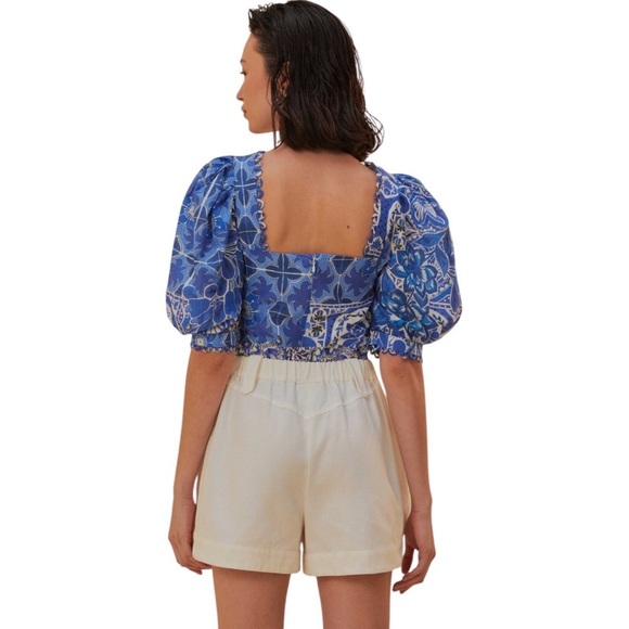 FARM RIO Off White Cargo Pockets Shorts NWT - Picture 2 of 12